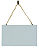 Placa Retangular com Sisal em MDF (15x25cm) - Imagem 1